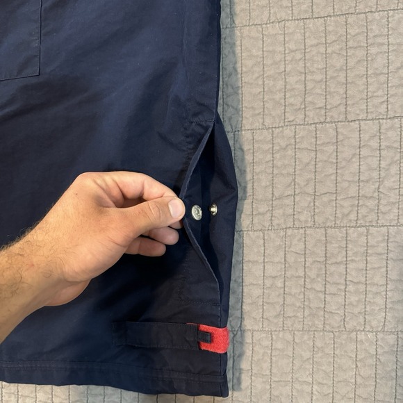 Vtg Polo Golf Ralph Lauren Jacket Men XL Blue Lightweight Packable Hood Boxy Fit - Picture 6 of 16